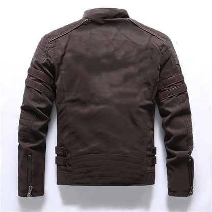 Biker Jacket with Silhouette for Men