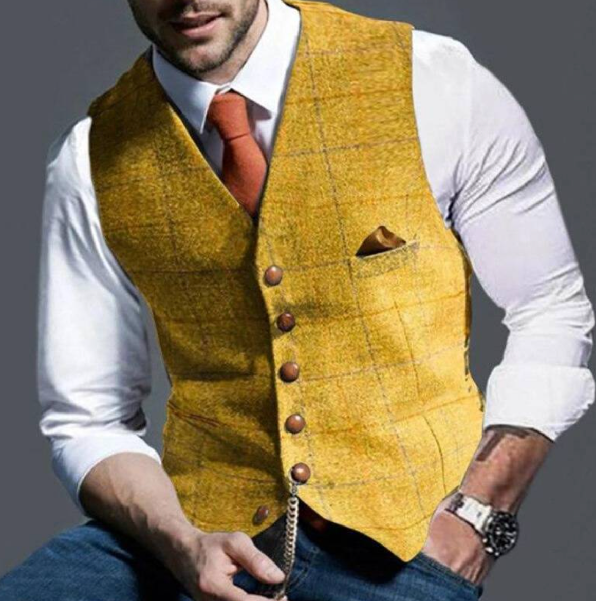Men's Tailored Slim Fit Waistcoat