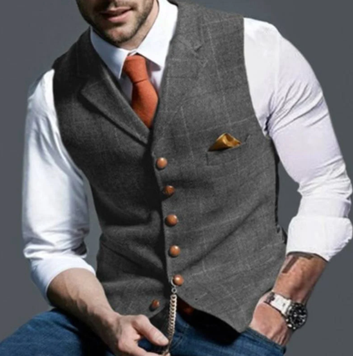 Men's Tailored Slim Fit Waistcoat