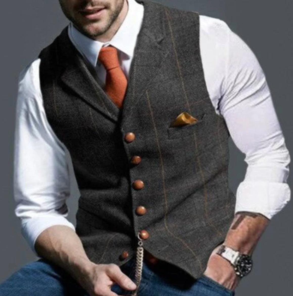 Men's Tailored Slim Fit Waistcoat