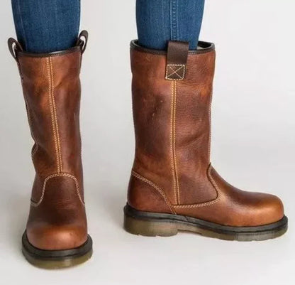 Lined Leather Boots Classic Style