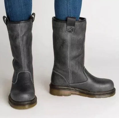 Lined Leather Boots Classic Style