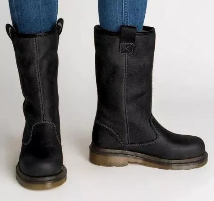 Lined Leather Boots Classic Style