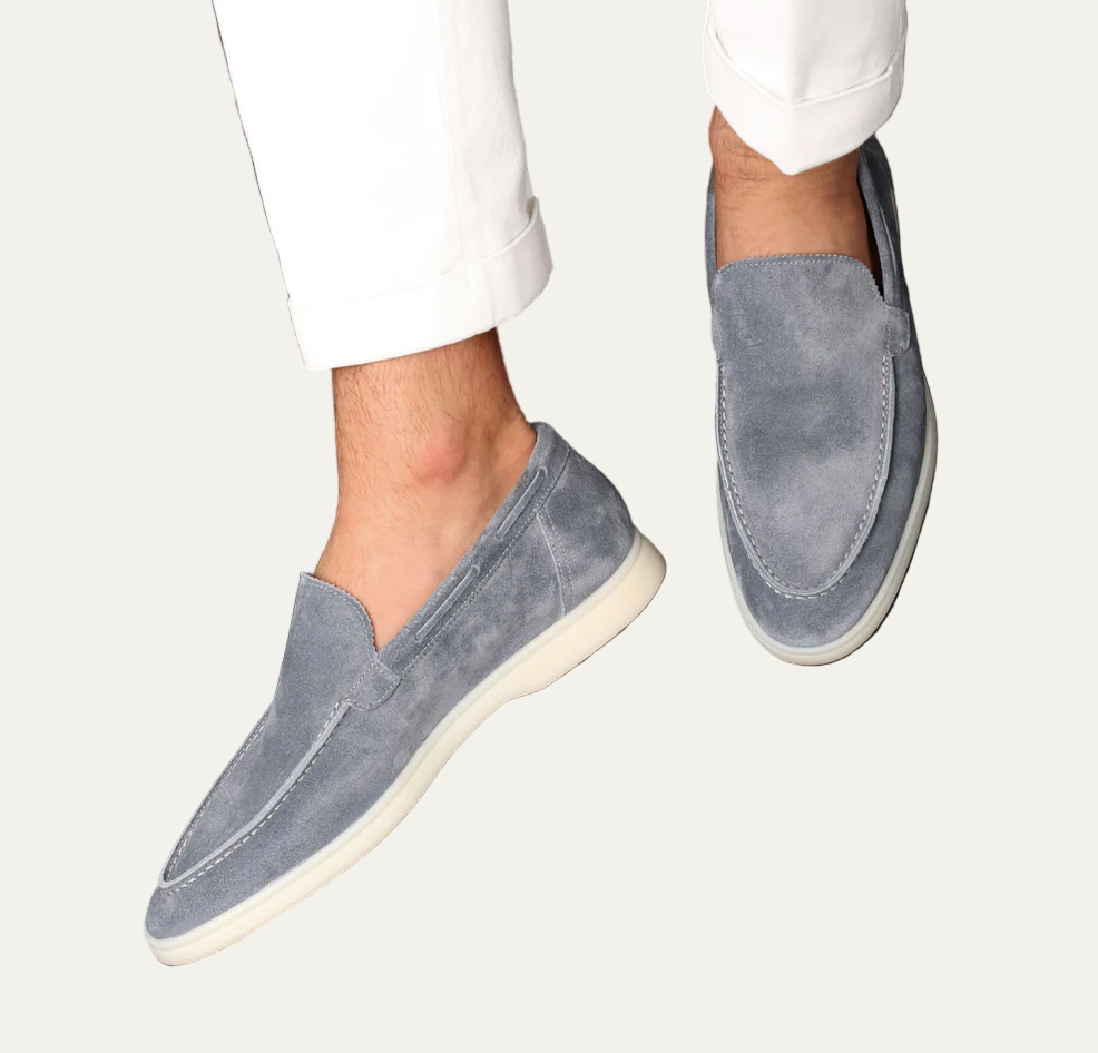 Men’s Contemporary Slip On Suede Platform Loafers