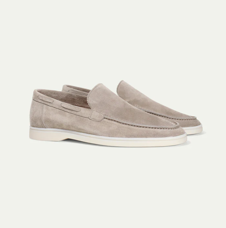 Men’s Contemporary Slip On Suede Platform Loafers