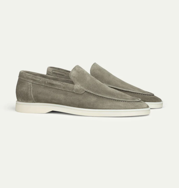 Men’s Contemporary Slip On Suede Platform Loafers