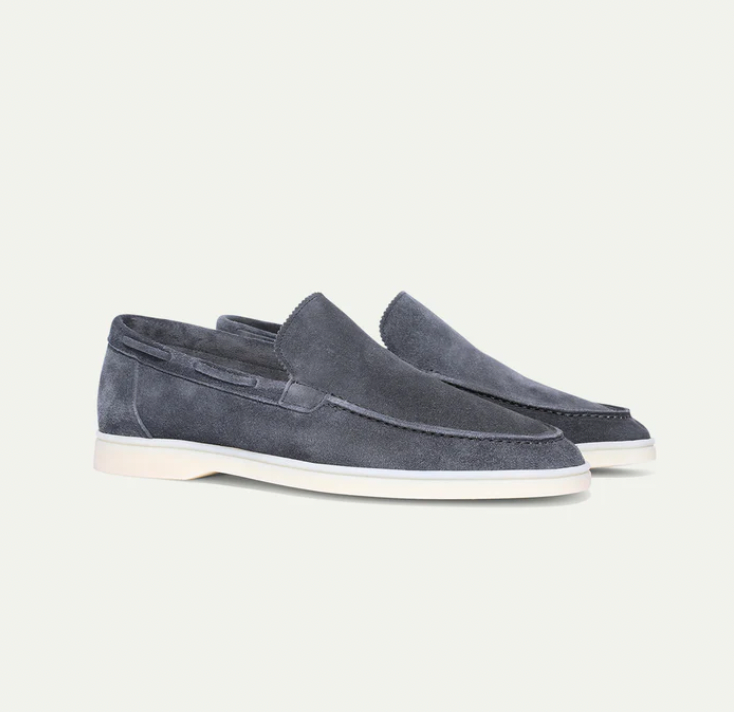 Men’s Contemporary Slip On Suede Platform Loafers