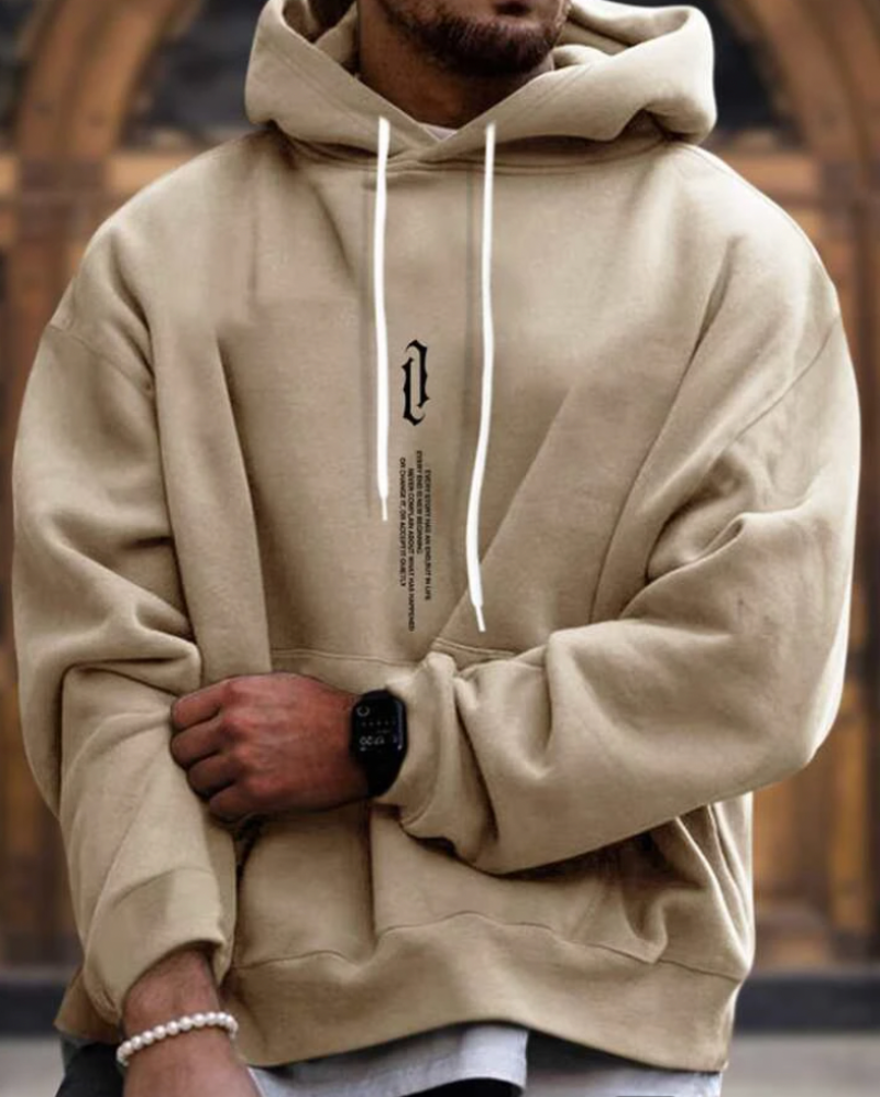 Cozy Winter Mens Hooded Sweatshirt