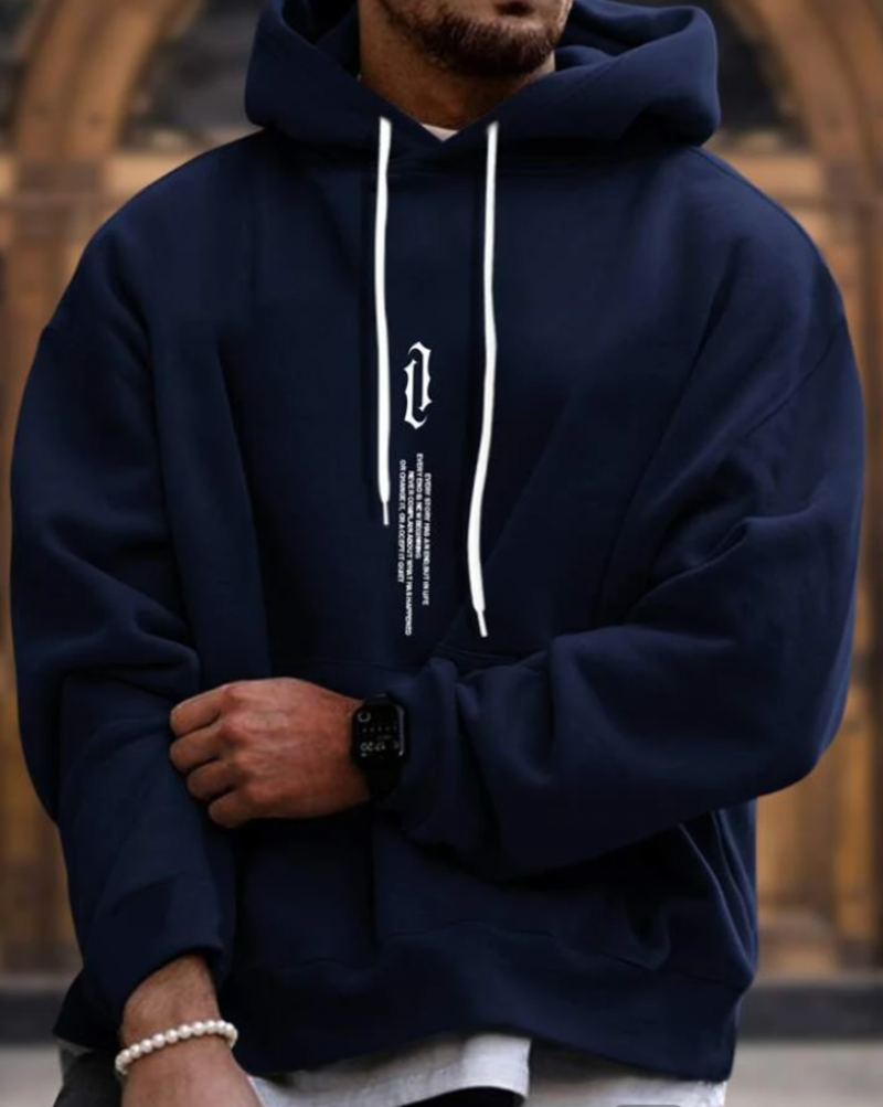Cozy Winter Mens Hooded Sweatshirt