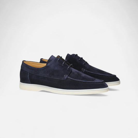 Men’s Suede Moc Toe Derby Shoes
