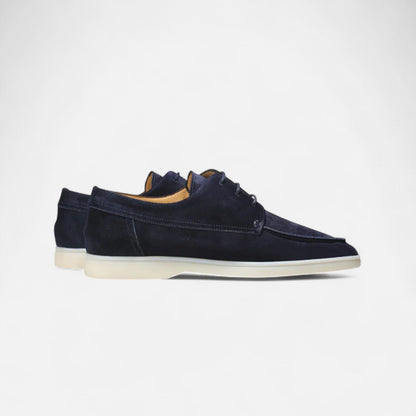 Men’s Suede Moc Toe Derby Shoes