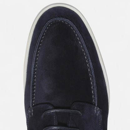 Men’s Suede Moc Toe Derby Shoes