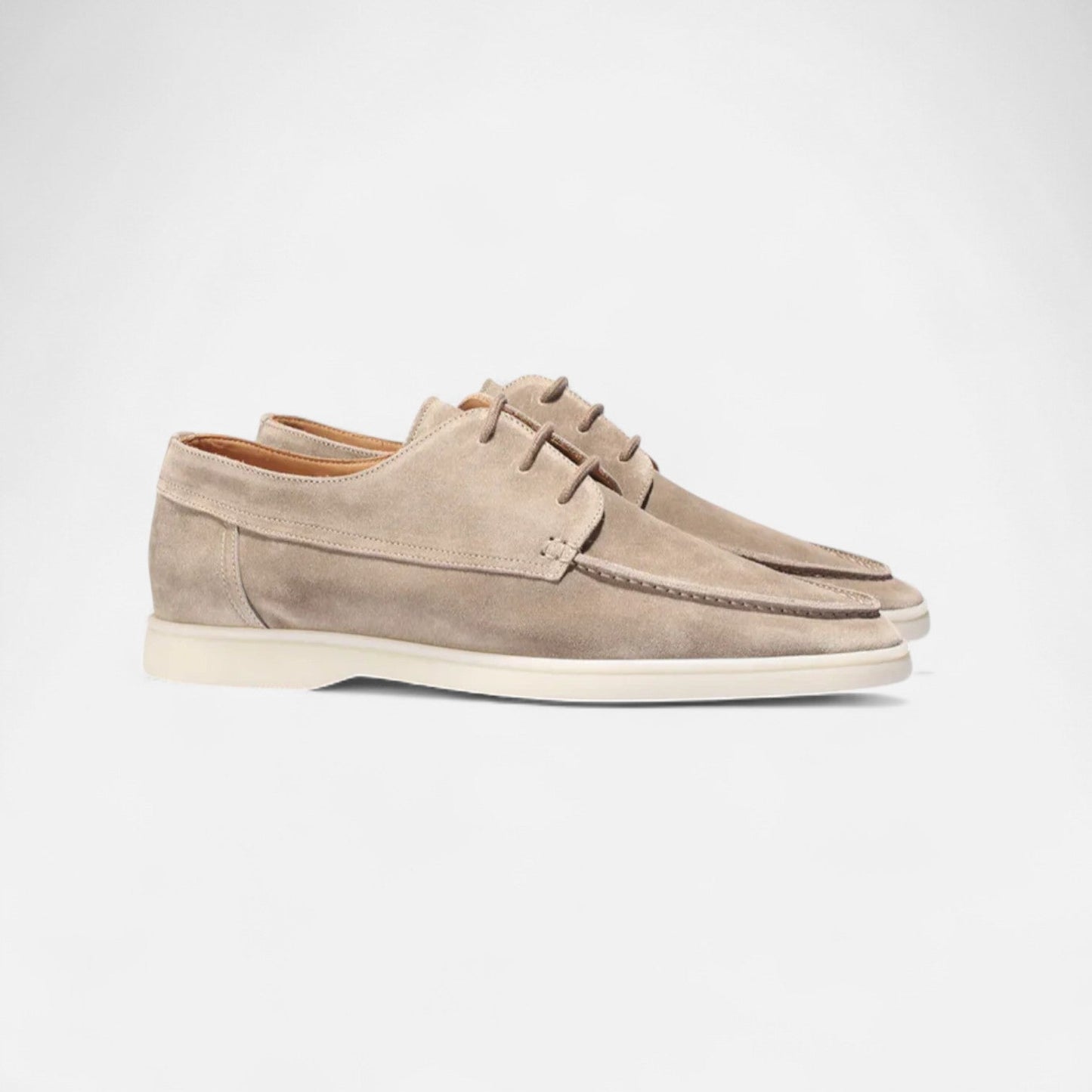 Men’s Suede Moc Toe Derby Shoes