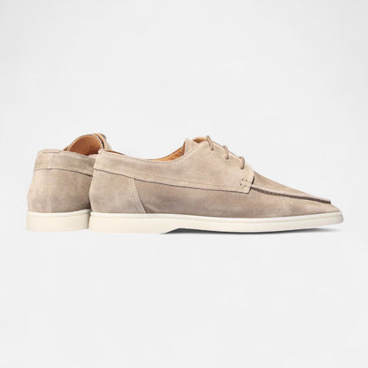 Men’s Suede Moc Toe Derby Shoes