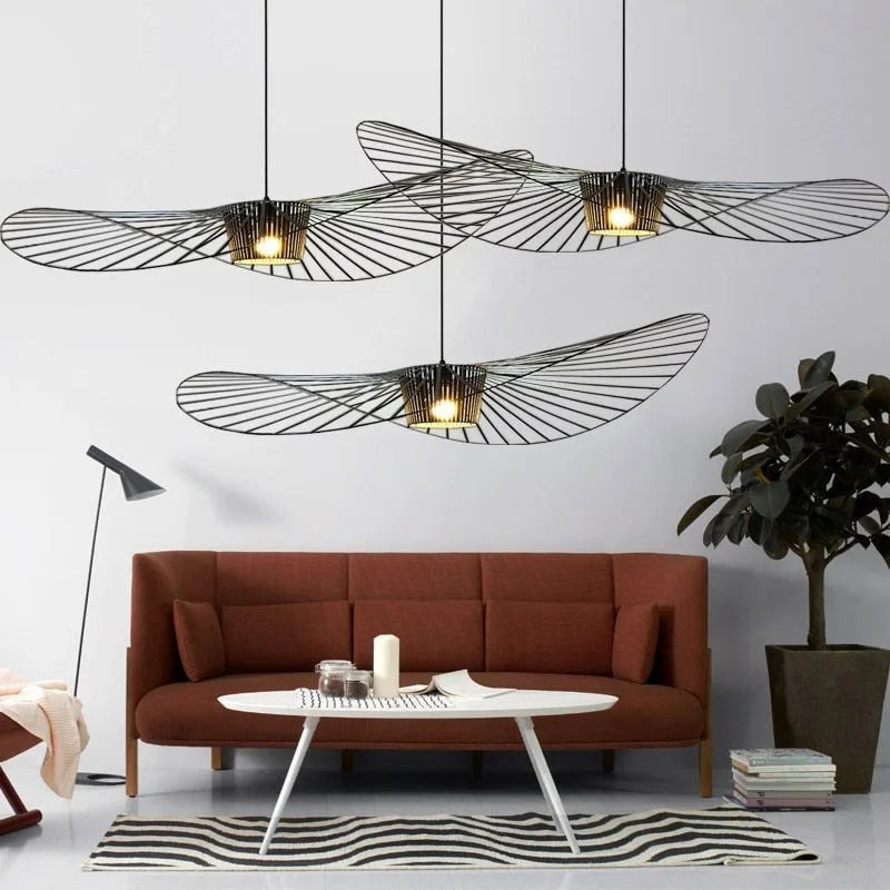 Sleek Black Pendant Ceiling Light Fixture - BritishElegance