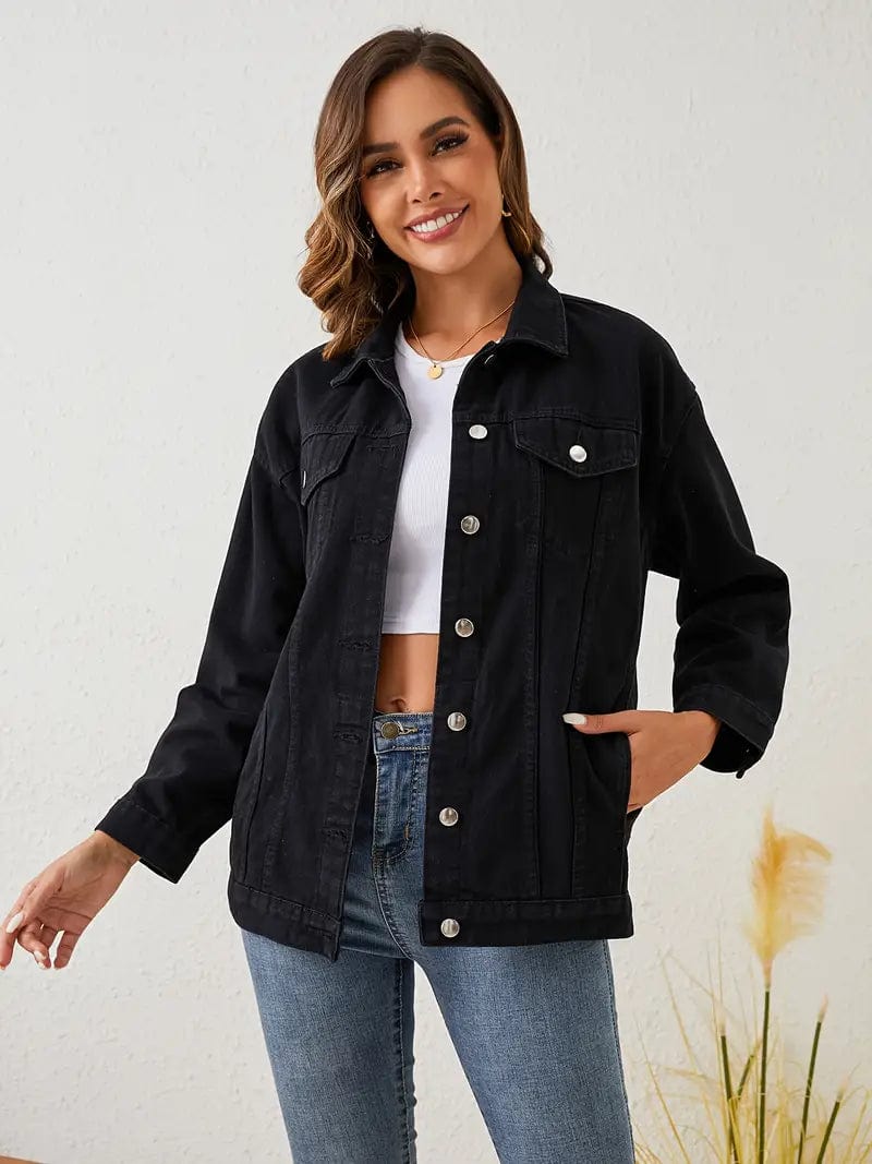 Relaxed Fit Denim Casual Jacket