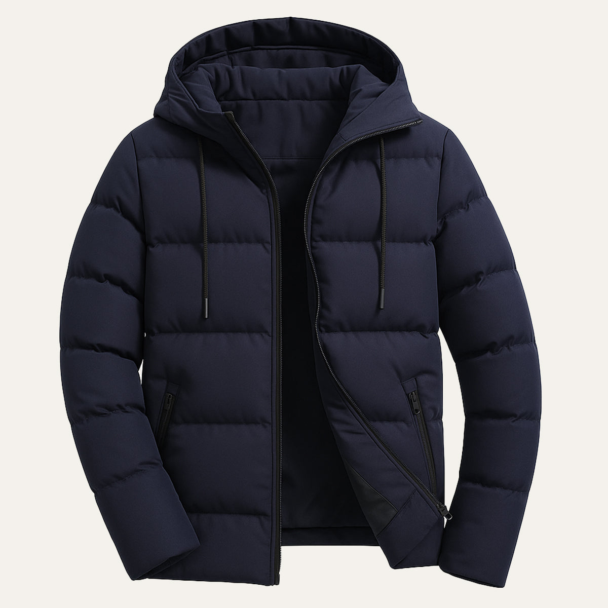 Men’s Waterproof Quilted Hooded Puffer Jacket