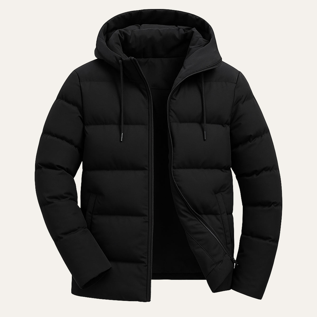 Men’s Waterproof Quilted Hooded Puffer Jacket