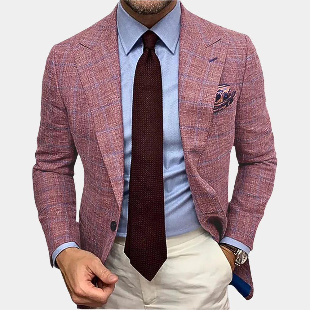 Blazer - Fabric Blend Slim Tailored Front & Easy Movement