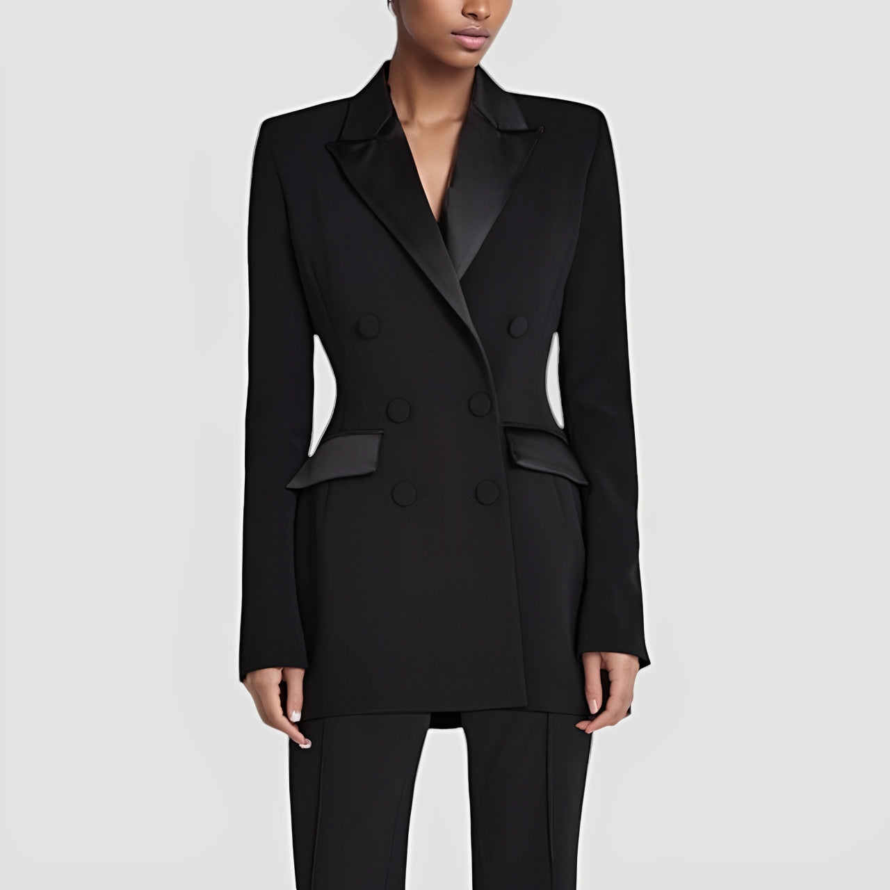 Women’s Double Breasted Blazer Dress with Pockets