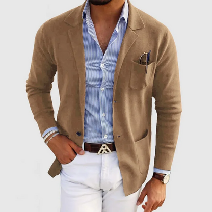 Blazer Jacket – Modern Cut Polyester Blend And Sleek Shape