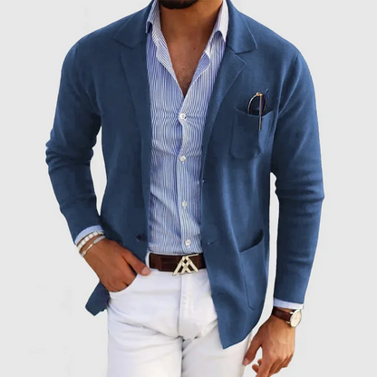 Blazer Jacket – Modern Cut Polyester Blend And Sleek Shape