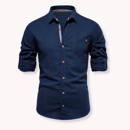 Blouse - Breathable Blend Button Front And Easy Movement