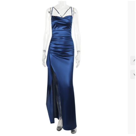 Beautiful Long Dress with High Leg Slit