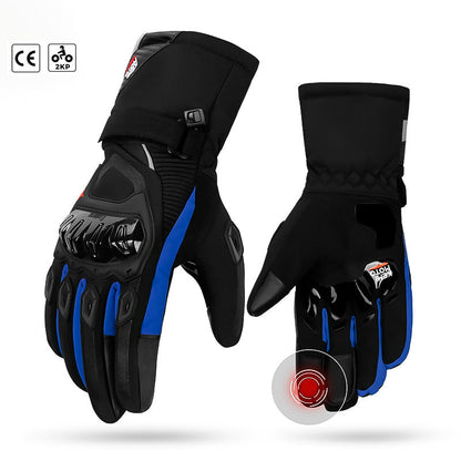 Warm Insulated Motorcycle Gloves for Winter Riding