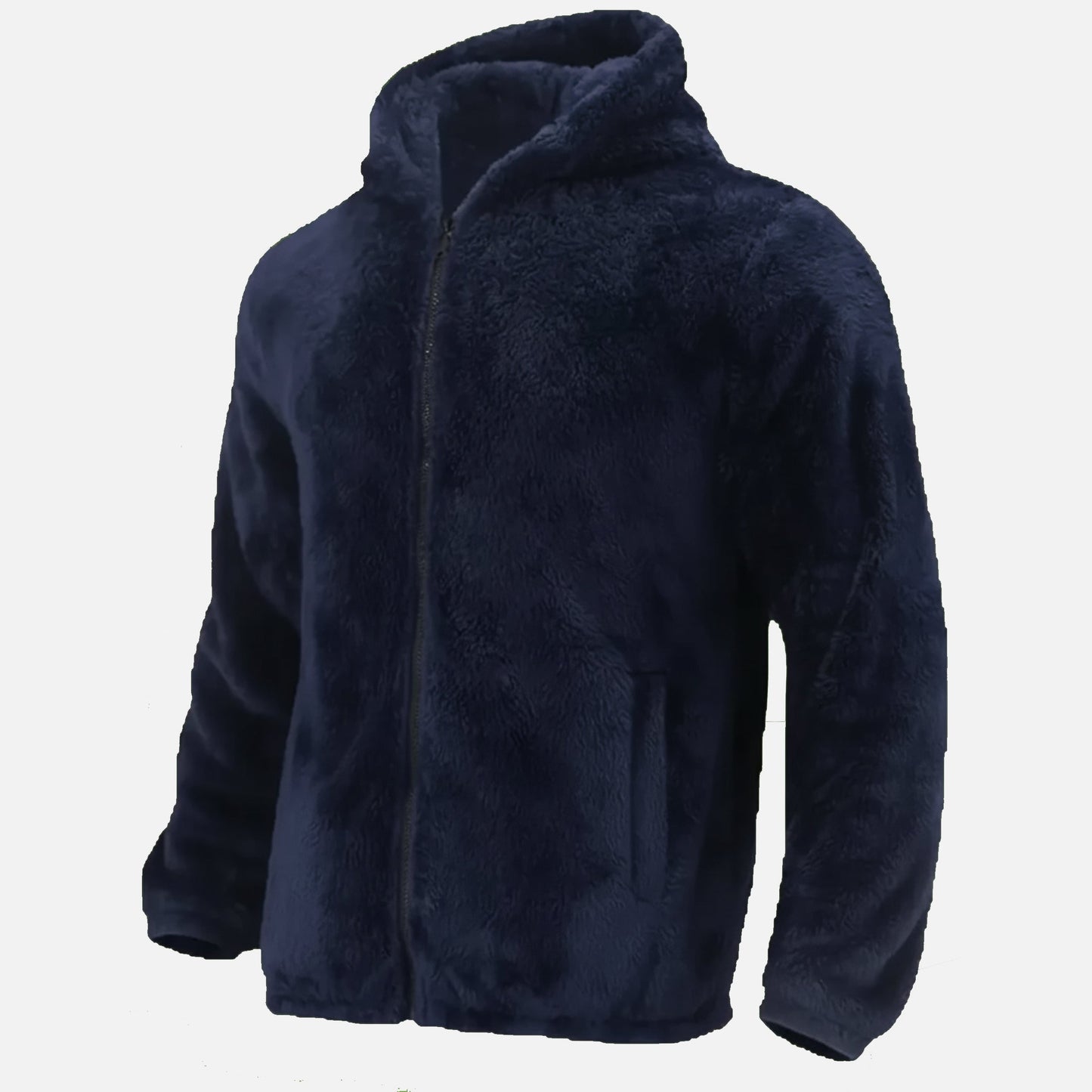 Soft Men's Fleece Hooded Winter Jacket