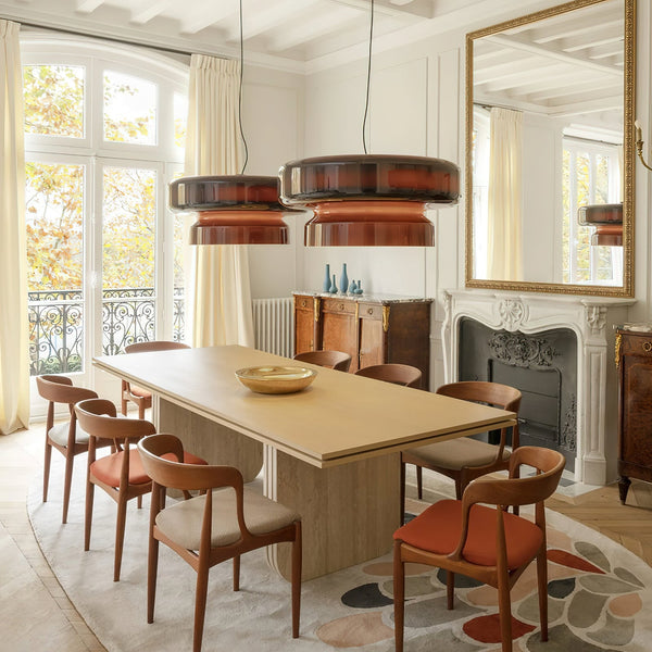 Unique Handblown Glass Drop Pendant Light - BritishElegance