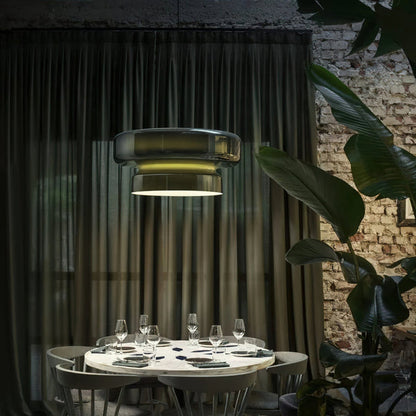 Unique Handblown Glass Drop Pendant Light