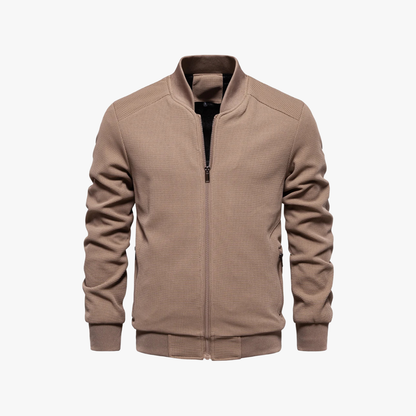 Bomber Jacket – Waffle Knit Blend And Breathable Movement
