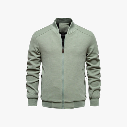 Bomber Jacket – Waffle Knit Blend And Breathable Movement