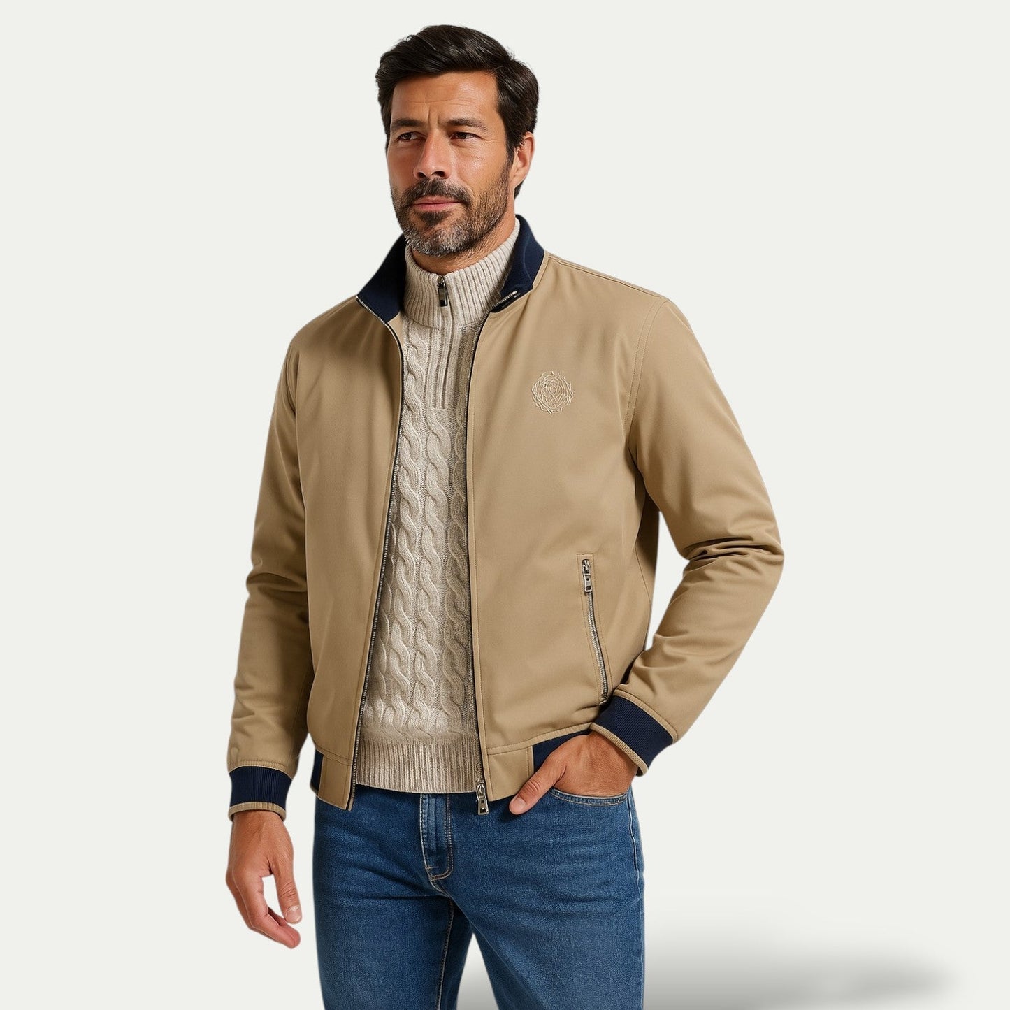 Men’s Reversible Crest Bomber Jacket