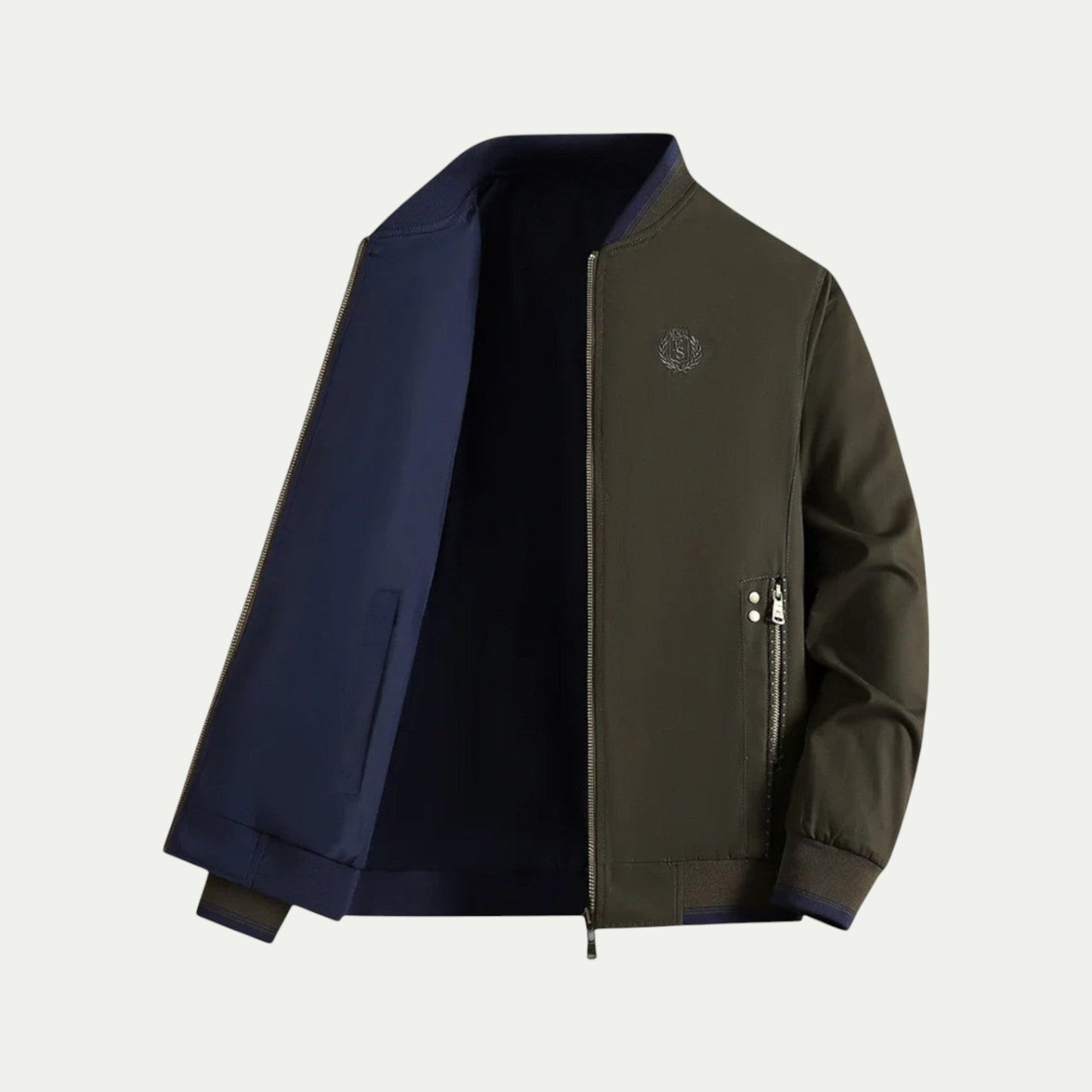 Men’s Reversible Crest Bomber Jacket
