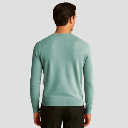 Men’s Fine-Knit V-Neck Pullover