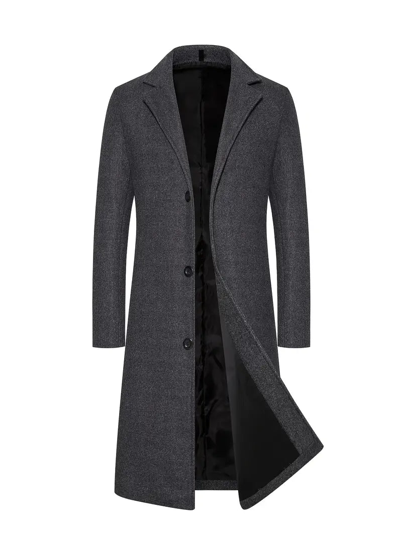 Bramwell | Classic Men’s Long Coat with Timeless Modern Appeal