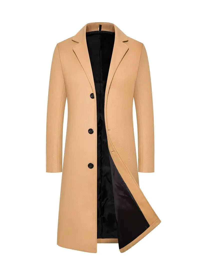Bramwell | Classic Men’s Long Coat with Timeless Modern Appeal