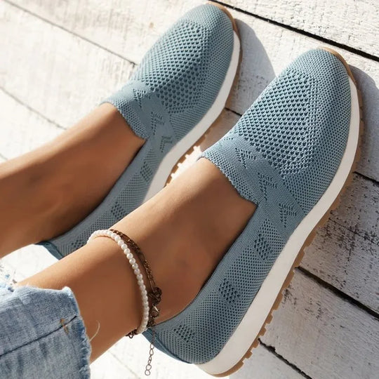 Nina Natural Knit Slippers