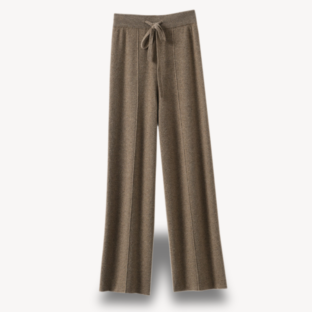 Women's Cashmere Wide-Leg Pants - Luxurious Loungewear