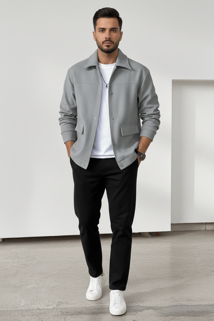Men’s Button-Up Casual Jacket