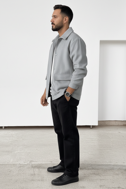 Men’s Button-Up Casual Jacket