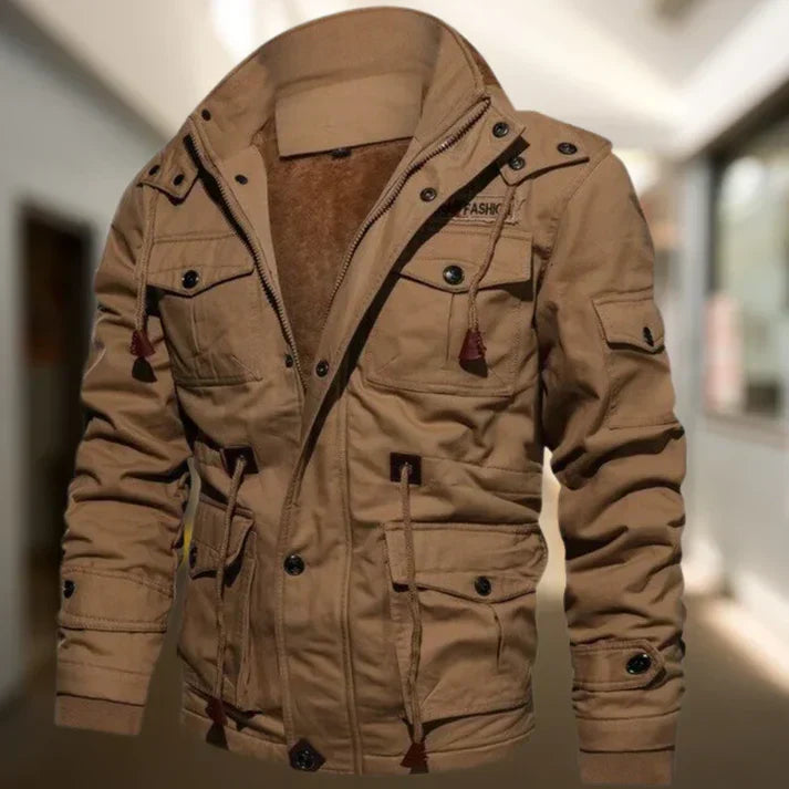 Rugged Men's Army Hoodie Jacket