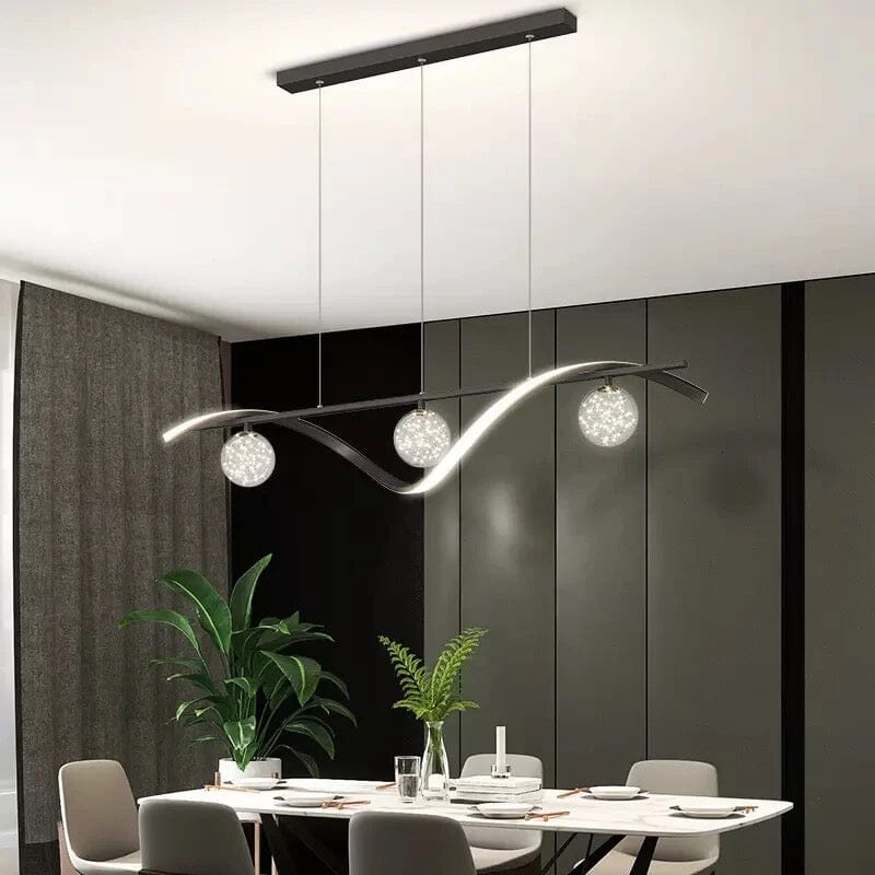 Elegant Curved Crystal Chandelier - BritishElegance