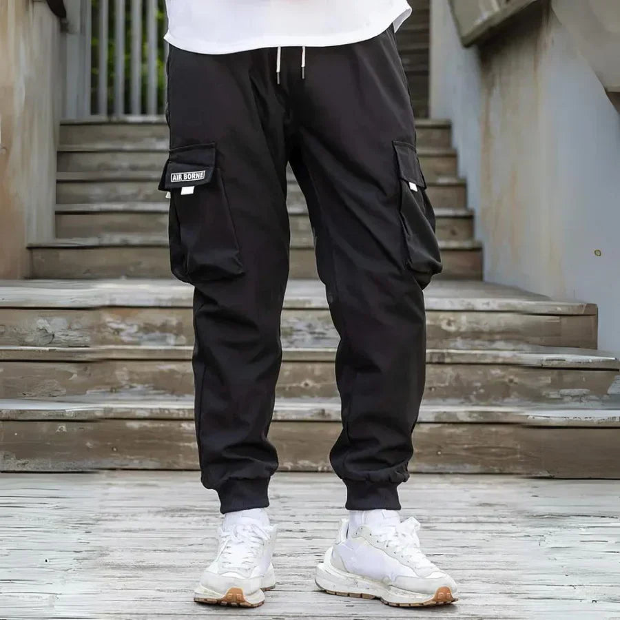 Stylish Athanasios Men's Cargo Trousers with Adjustable Drawstring