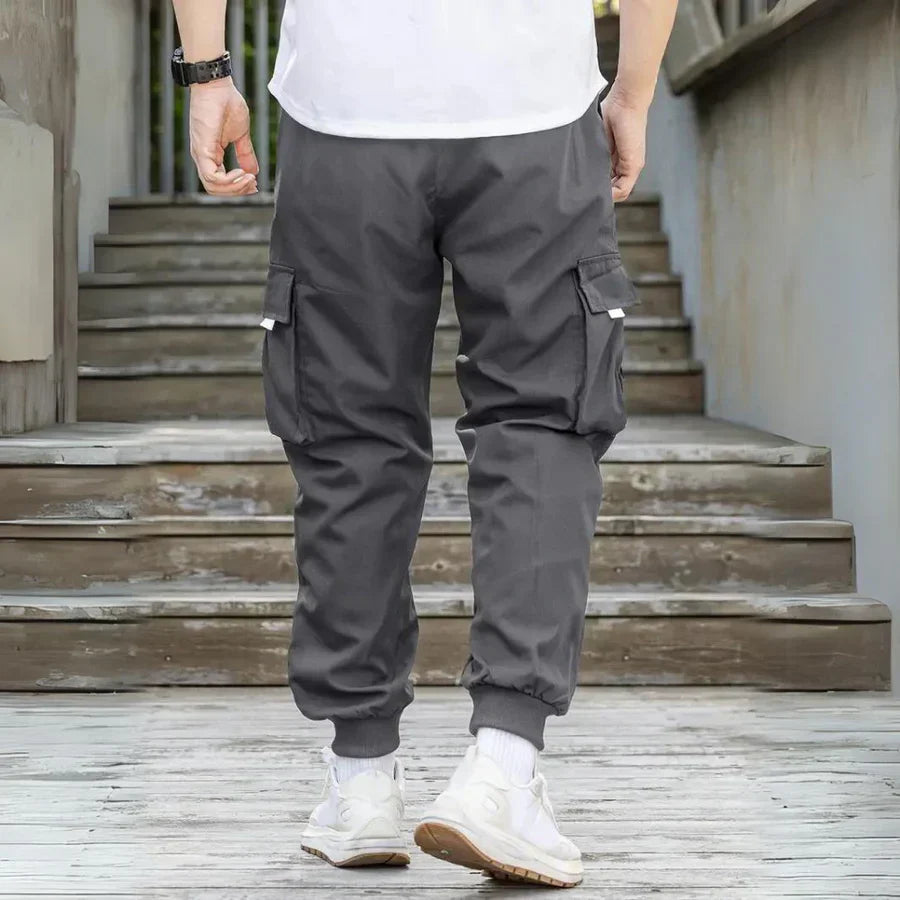 Stylish Athanasios Men's Cargo Trousers with Adjustable Drawstring