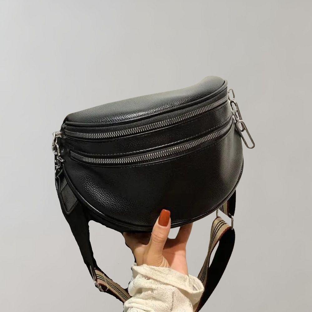 Stylish Double Zip Small Handbag - BritishElegance