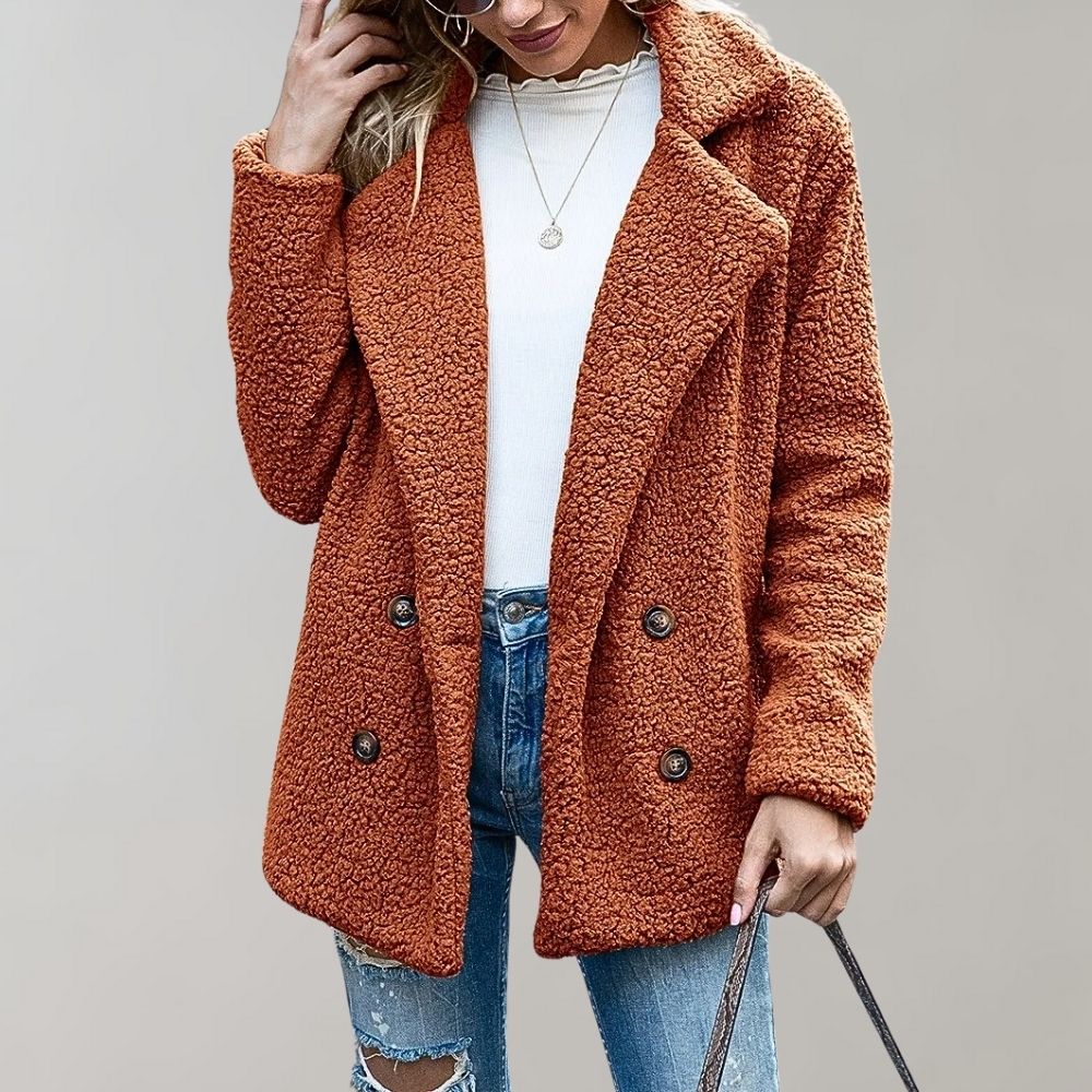 Comfy Women's Fleece Oversized Coat - BritishElegance
