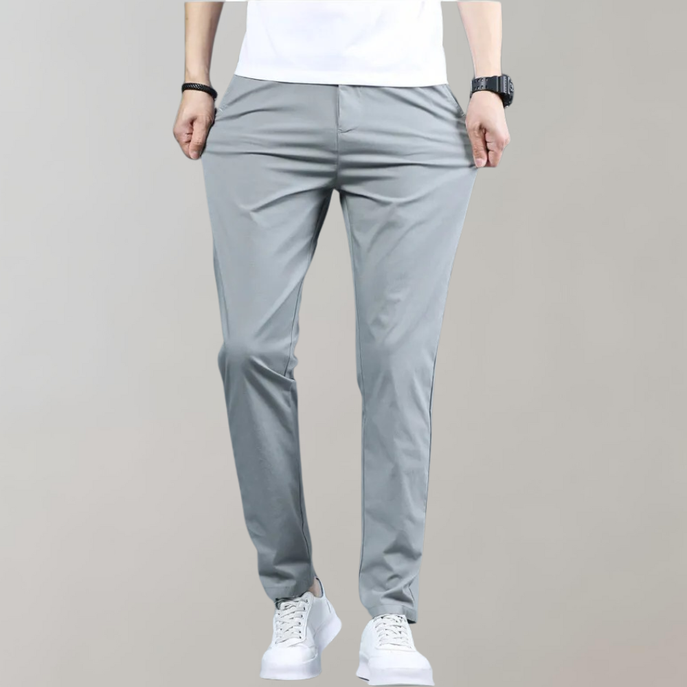 Comfortable Fit Work Pants with Stretch Straight Leg Design